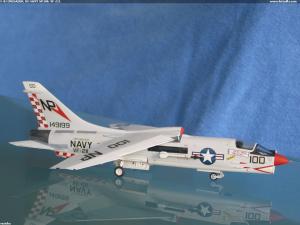 F-8J CRUSADER, US NAVY NP100, VF-211
