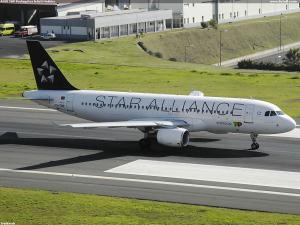 A320 TAP Portugal na letišti Madeira