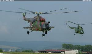 Mi-17+Mi-2 odlet na SIAD 2004