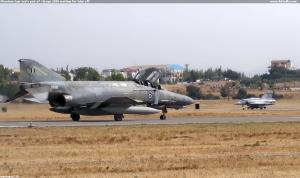 Phantom taxi and a pair of  Mirage 2000 waiting for take off