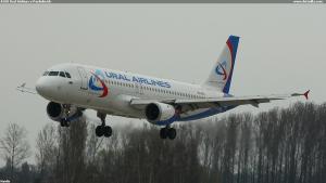 A320 Ural Airlines v Pardubicích