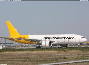 Southern Air B 777F in LEJ / first in this gallery;-)