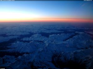 Alpy 11.03.07 po západu slunce