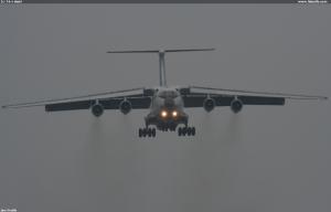 IL-76 v dešti