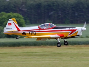 Unikátny Z-526 Condor (OK-KZA), dnes už ale vo švajčiarských farbách