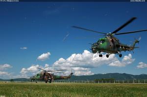 Mi-24 a lietajúca tráva